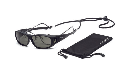 Over the Glasses Polarized Collection - Smooth Comfort Black Frame - (L/XL)