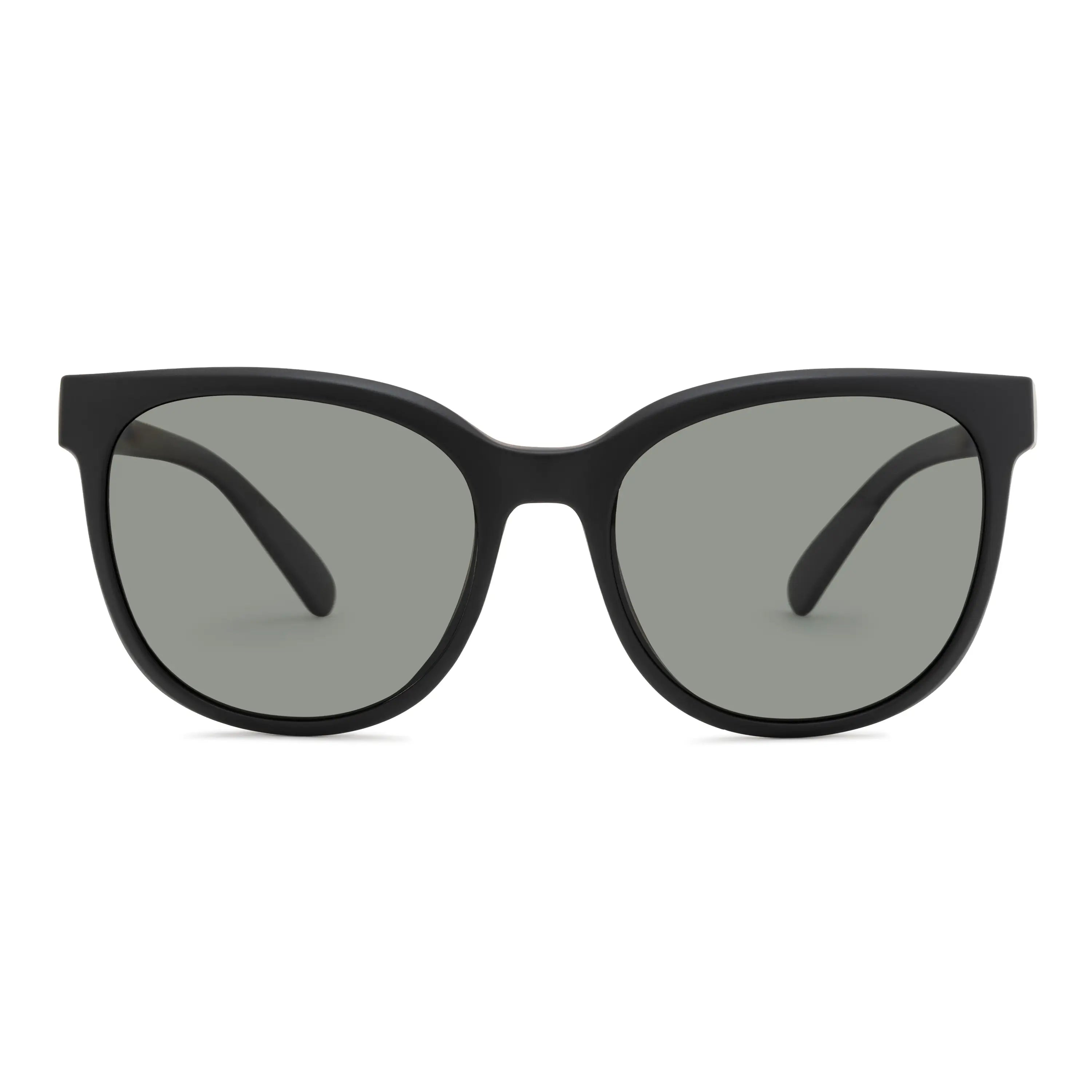 Sol - Matte Black (Melanin Polarized Grey Lenses)
