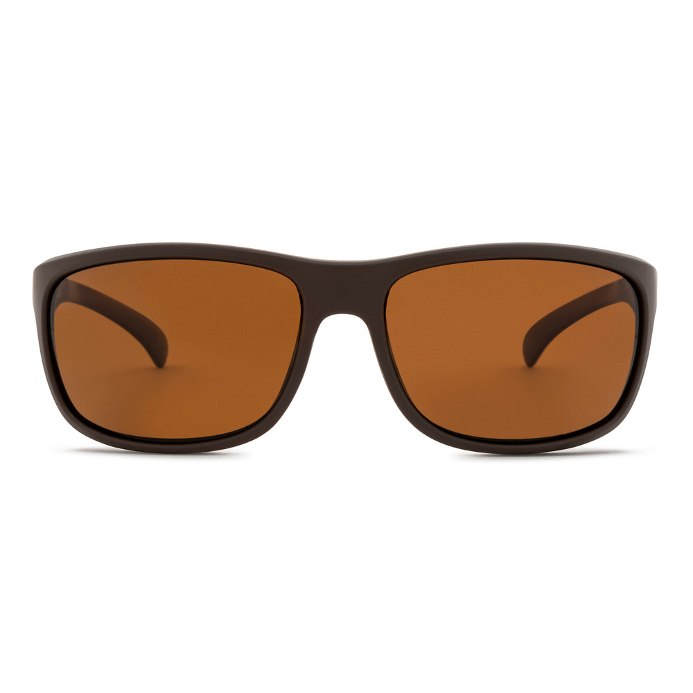 Flare - Matte Brown (Melanin Polarized Brown Lenses)