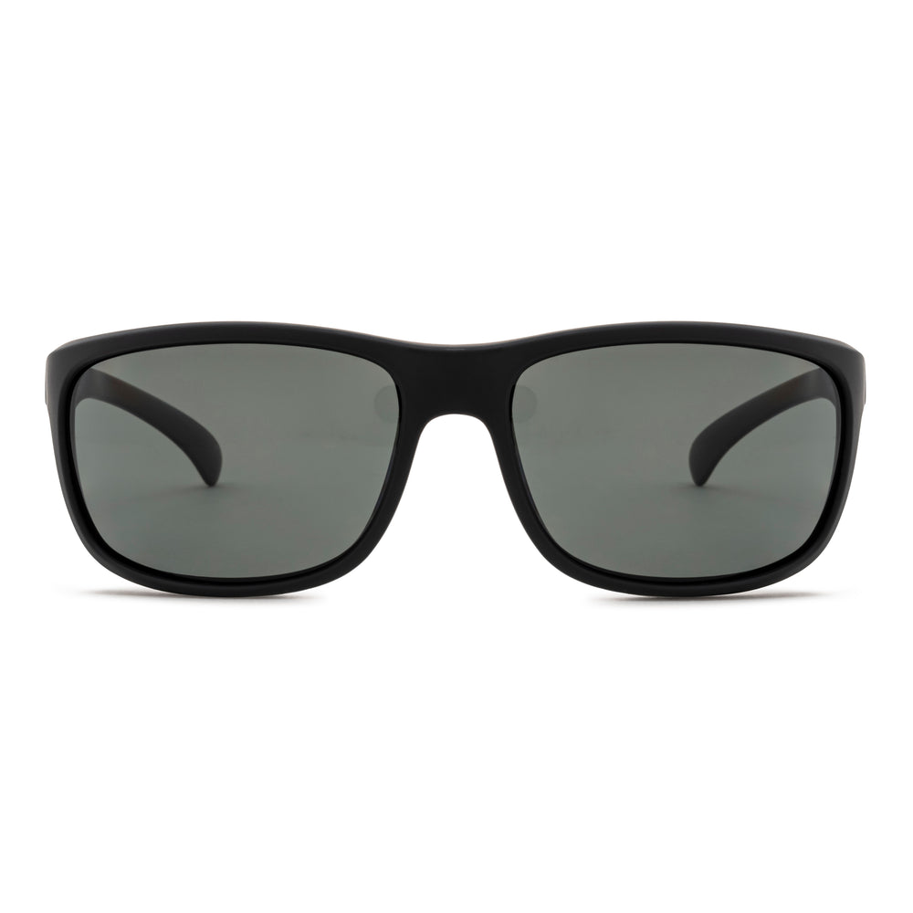 Flare - Matte Black (Melanin Polarized Grey Lenses)