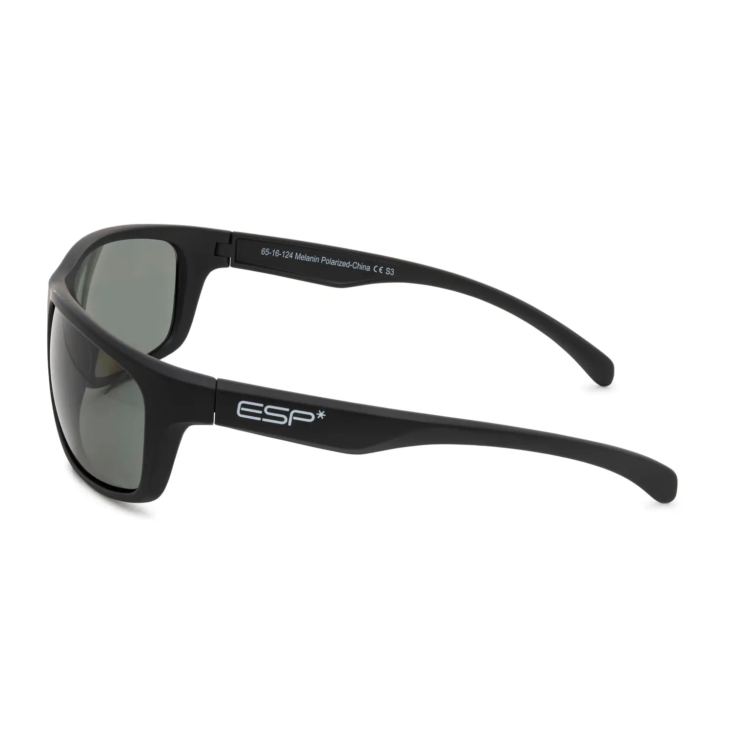 Flare - Matte Black (Melanin Polarized Grey Lenses)