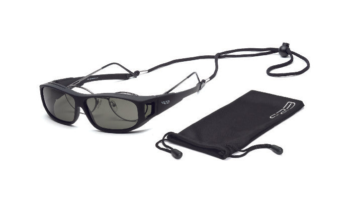 Over the Glasses Polarized Collection - Smooth Comfort Black Frame - (S/M)